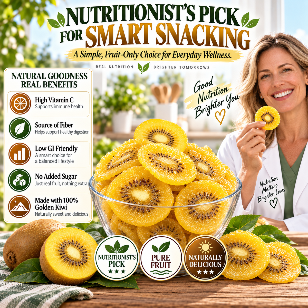 ✨Premium New Zealand Golden Kiwi Slices-FDA