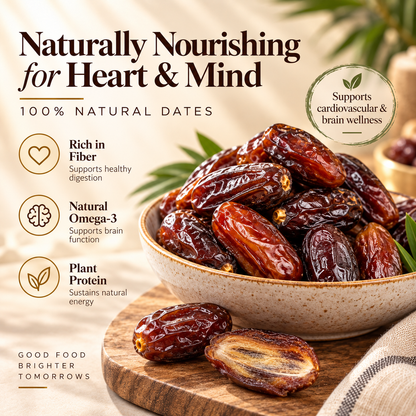 Premium Natural Dates — Soft Chewy & Naturally Delicious-NEX