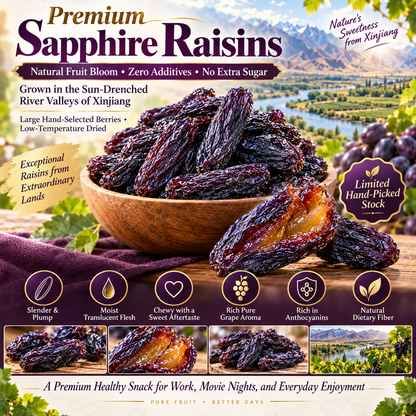 🍇Natural Sapphire Raisins: Guilt-Free Snack to Support Healthy Blood Sugar & Cholesterol-ZRT