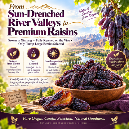 🍇Natural Sapphire Raisins: Guilt-Free Snack to Support Healthy Blood Sugar & Cholesterol-ZRT