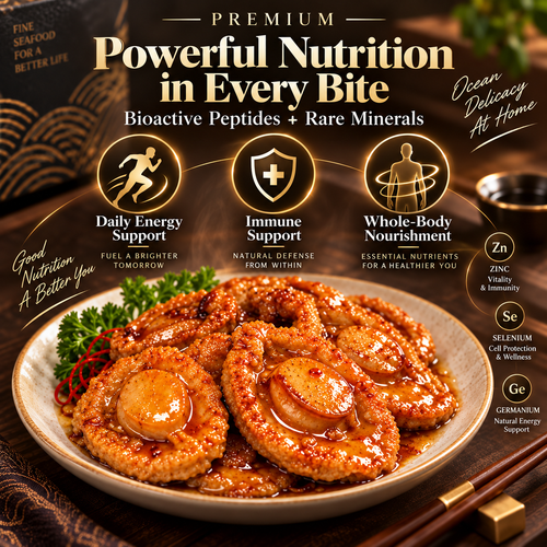 Ready-To-Eat Premium Abalone | Natural Source of Bioactive Peptides to Beat Long-Term Exhaustion-ZRT
