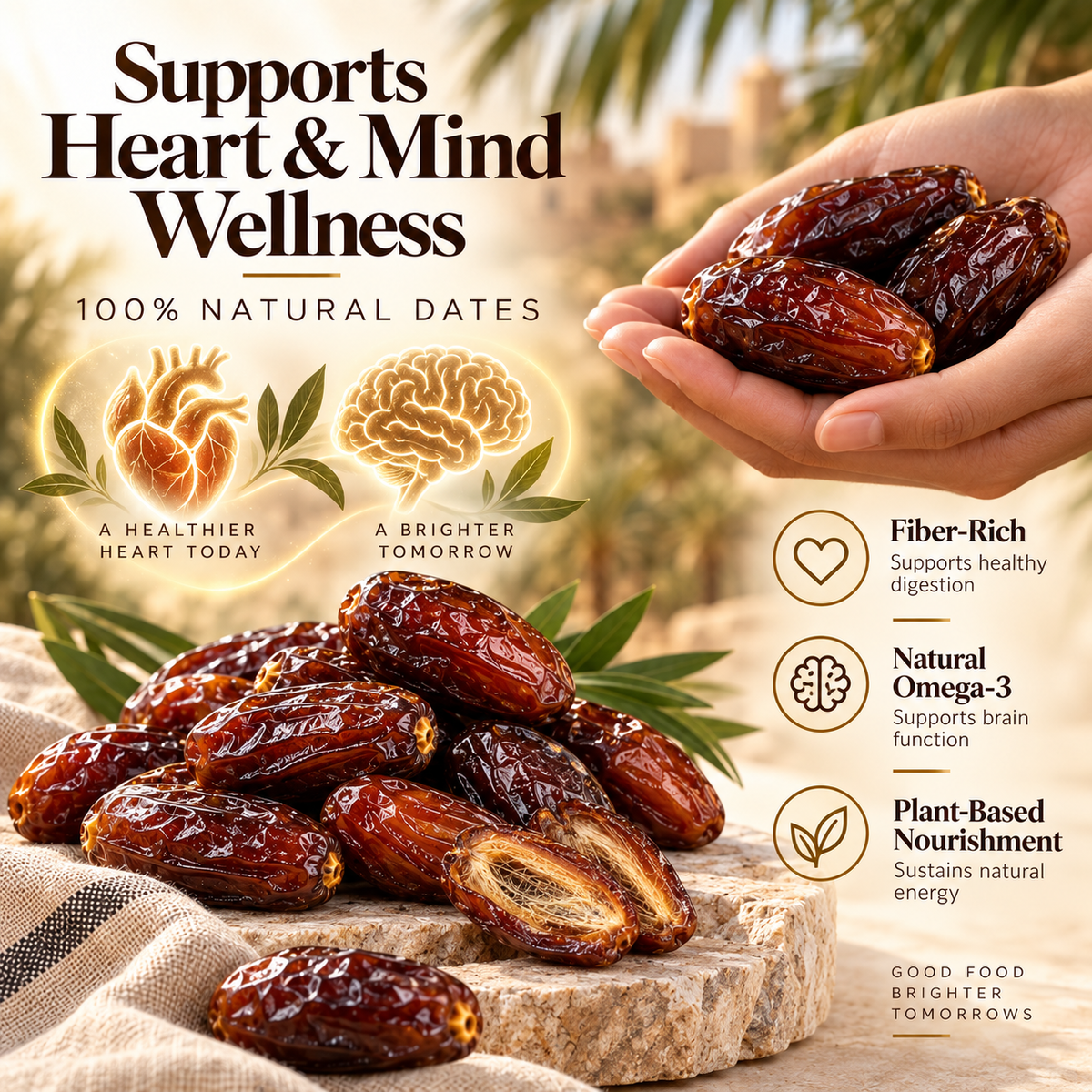 Premium Natural Dates — Soft Chewy & Naturally Delicious-NEX