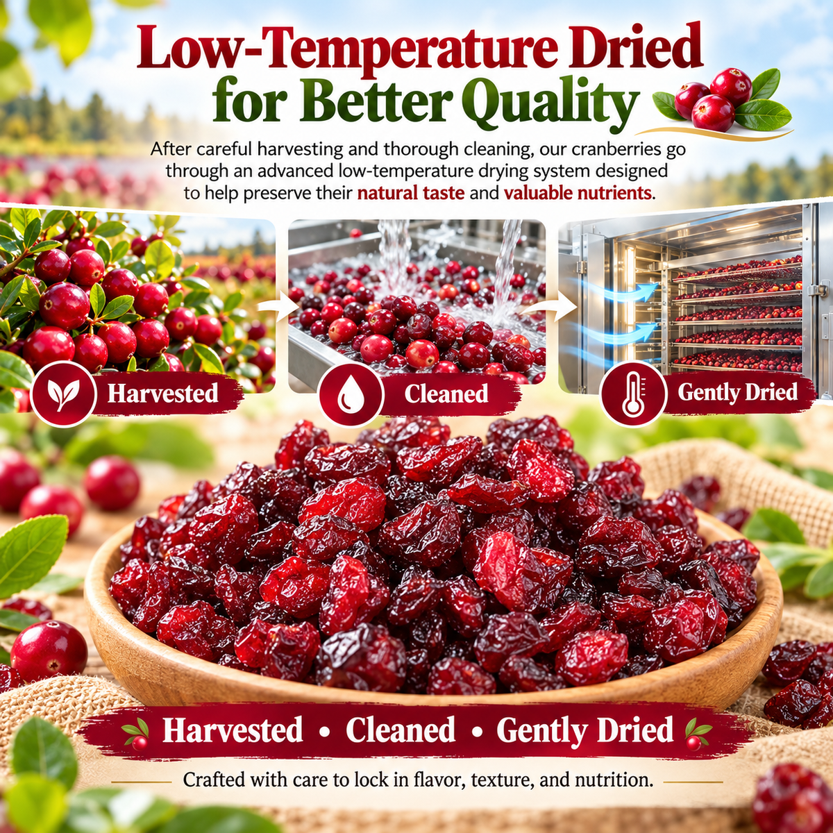 Premium Dried Cranberries-Real Cranberries Nothing Unnecessary.-NEX