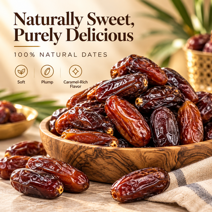 Premium Natural Dates — Soft Chewy & Naturally Delicious-NEX